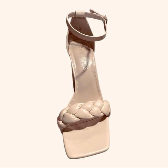 DREAM PAIRS Braided Block Heel Sandals | Chunky Heels w/ Ankle Strap | Size 9.5 - Picture 7 of 9